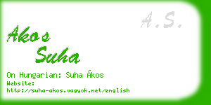 akos suha business card